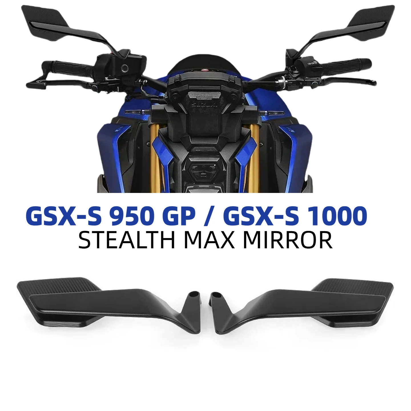 Motorcycle Mirrors For SUZUKI GSX-S1000 GSX-S950, Adjustable Rearview Side Mirrors with Sport Wing, Accessories for Naaked Bike
Motorcycle Mirrors For SUZUKI GSX-S1000 GSX-S950, Adjustable Rearview Side Mirrors with Sport Wing, Accessories for Naaked Bike