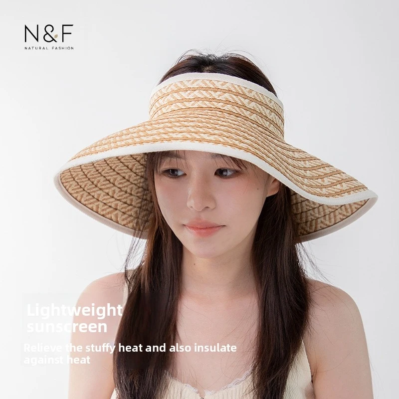 N&FLight luxury style straw hat, beach hat, sun hat, straw woven hat, Korean-style sun protection visor hat, UV protection
N&FLight luxury style straw hat, beach hat, sun hat, straw woven hat, Korean-style sun protection visor hat, UV protection