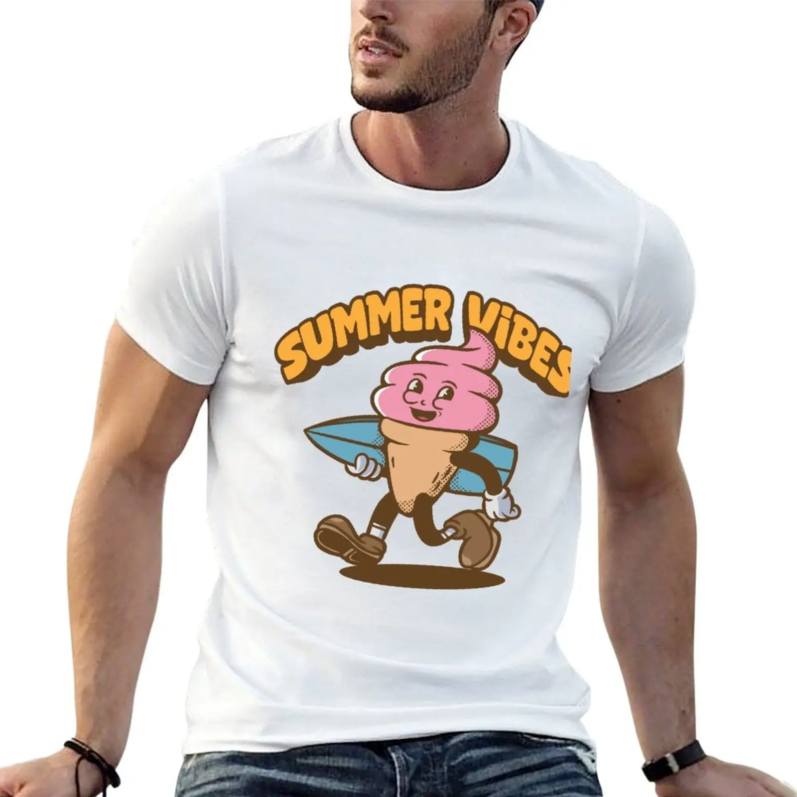 ice cream mascot with retro style T-Shirt funny t shirts cotton t shirt for man funny t shirts man T-shirt
ice cream mascot with retro style T-Shirt funny t shirts cotton t shirt for man funny t shirts man T-shirt