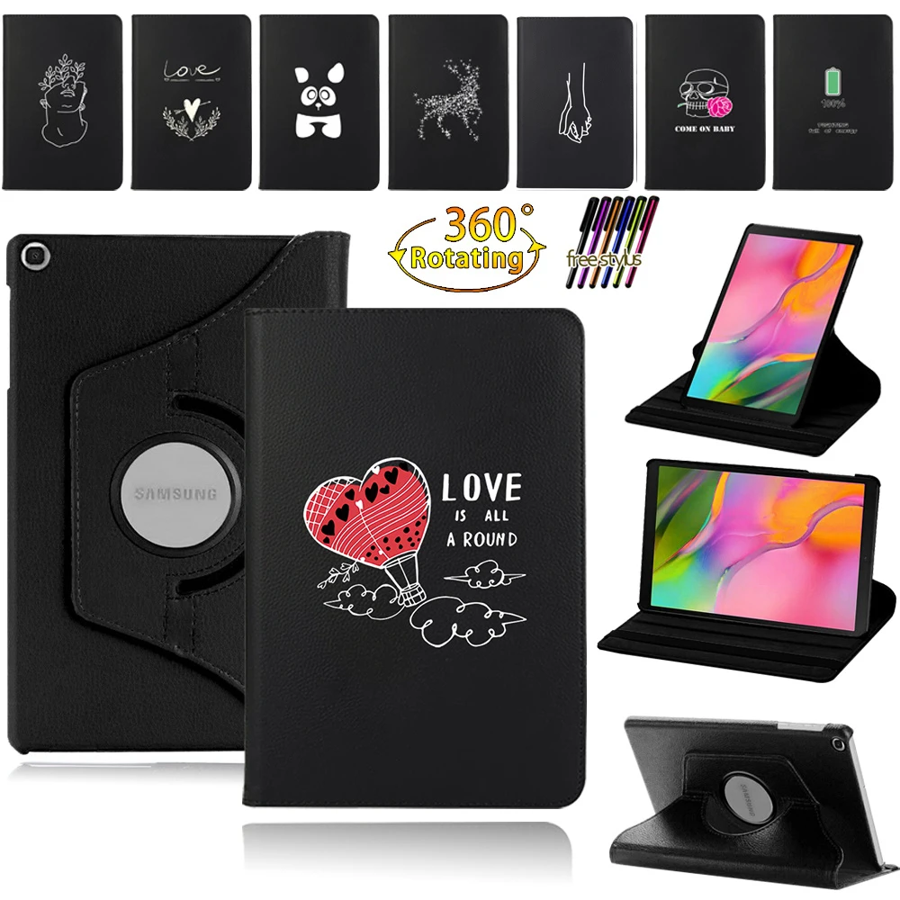 For Samsung Galaxy Tab A 10.1" 2019 T510 T515/Tab S6 Lite P610 360 Degrees Tablet Stand Cover Case with White-image Pattern
For Samsung Galaxy Tab A 10.1" 2019 T510 T515/Tab S6 Lite P610 360 Degrees Tablet Stand Cover Case with White-image Pattern