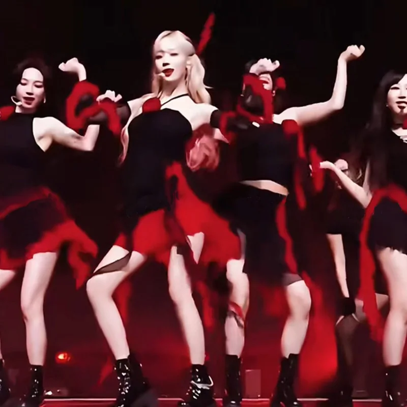 K-Pop Performance Outfit Korean Girl Group Black Jazz Dance Dress Song Stage Show Cothes Street Dance Performance Costume VBH128 
K-Pop Performance Outfit Korean Girl Group Black Jazz Dance Dress Song Stage Show Cothes Street Dance Performance Costume VBH128