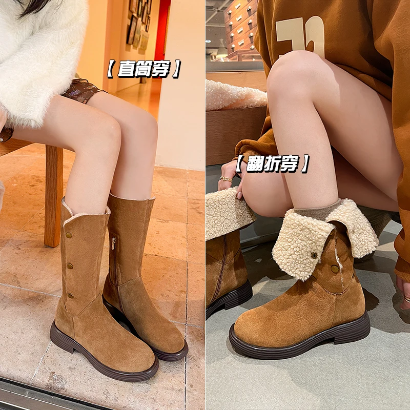 2024 Winter Women Boots Women Shoes Round Toe Chunky Heel Ladies Shoes Wool Warm Snow Boots Chelsea Ankle Boots
2024 Winter Women Boots Women Shoes Round Toe Chunky Heel Ladies Shoes Wool Warm Snow Boots Chelsea Ankle Boots