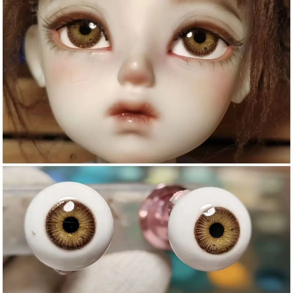 Handmade MDD MSD Doll Craft Eyes 1/3 1/4 1/6 BJD Safety Eyeball 1 Pair
Handmade MDD MSD Doll Craft Eyes 1/3 1/4 1/6 BJD Safety Eyeball 1 Pair