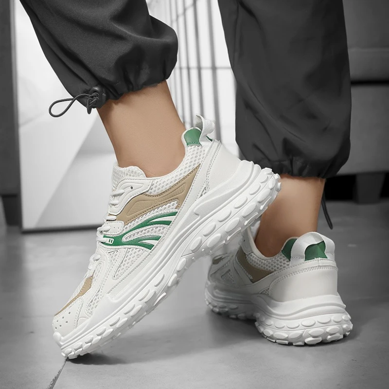 Мужские всесезонные разноцветные спортивные туфли на плоской мягкой подошве с дышащим сетчатым верхом, на шнуровке, удобные, легкие, больших размеров
Мужские всесезонные разноцветные спортивные туфли на плоской мягкой подошве с дышащим сетчатым верхом, на шнуровке, удобные, легкие, больших размеров