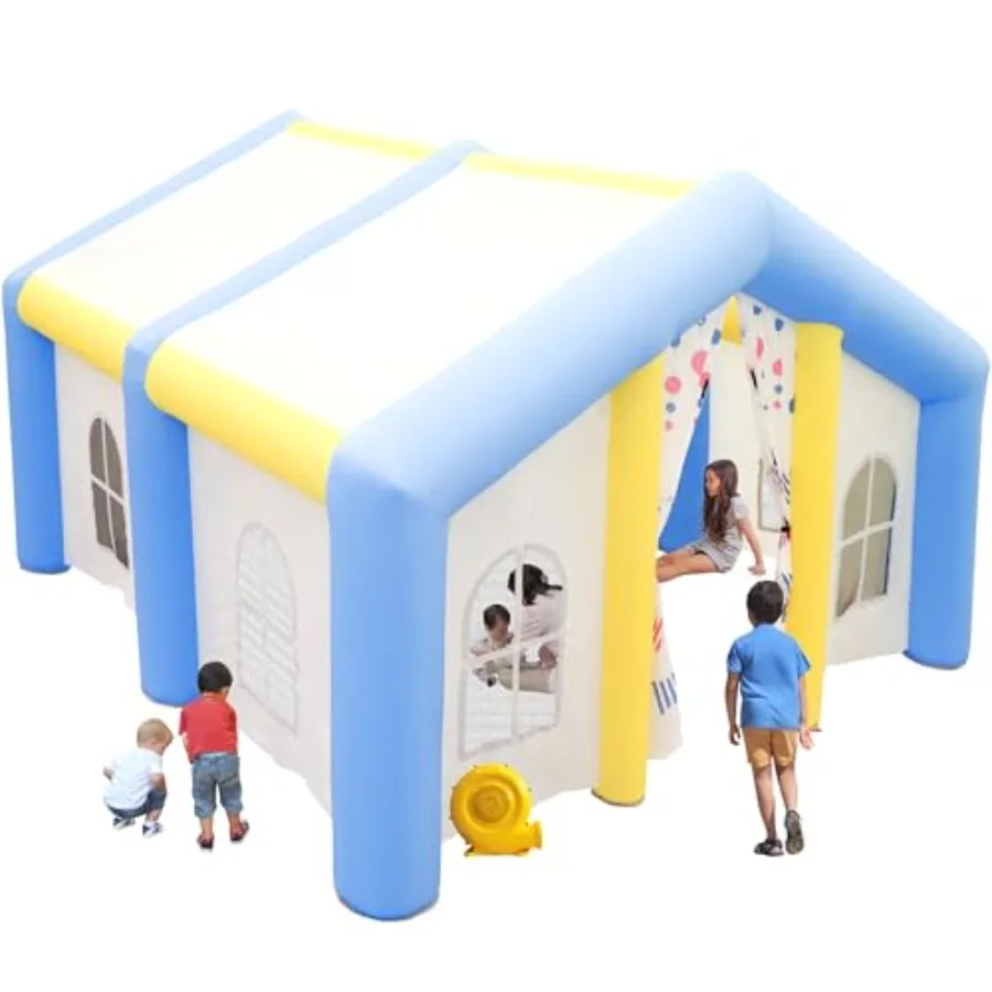 Large Inflatable Play Tent with Blower for Indoor Outdoor Fun 155 x 141 x 93 inch Blue Playhouse Birthday Party Gift
Large Inflatable Play Tent with Blower for Indoor Outdoor Fun 155 x 141 x 93 inch Blue Playhouse Birthday Party Gift
