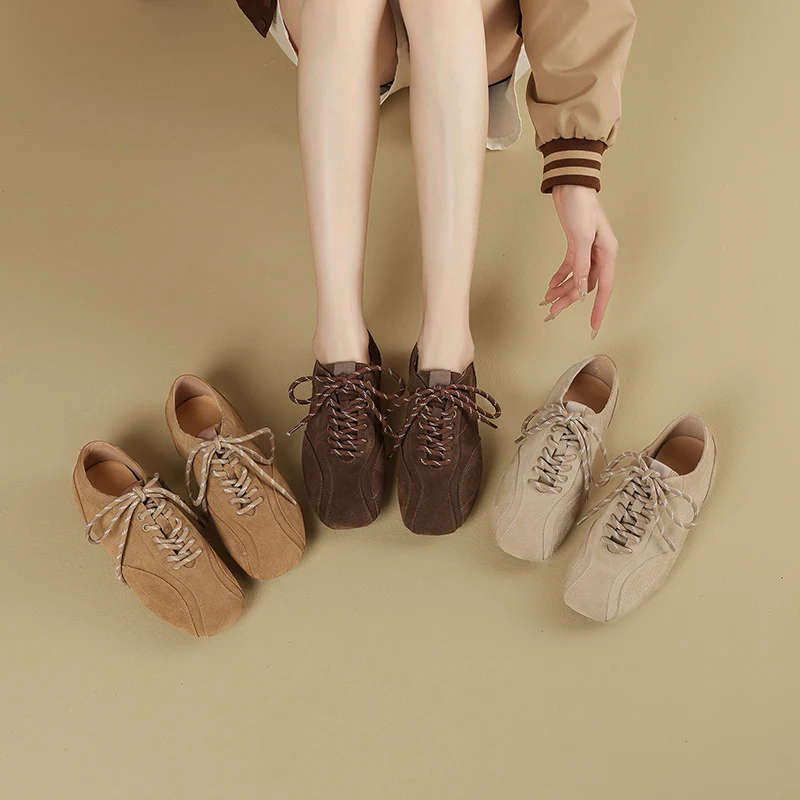 2026 spring summer women pumps natural leather plus size 22.5-26.5cm cow suede+pigskin lace-up round toe low heel women shoes
2026 spring summer women pumps natural leather plus size 22.5-26.5cm cow suede+pigskin lace-up round toe low heel women shoes