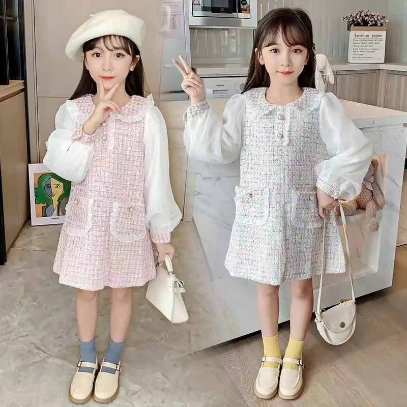 Children's Clothing Girls' Spring And Autumn New Dress Girls' Princess Skirt Children's Doll Collar Princess Skirt
Children's Clothing Girls' Spring And Autumn New Dress Girls' Princess Skirt Children's Doll Collar Princess Skirt