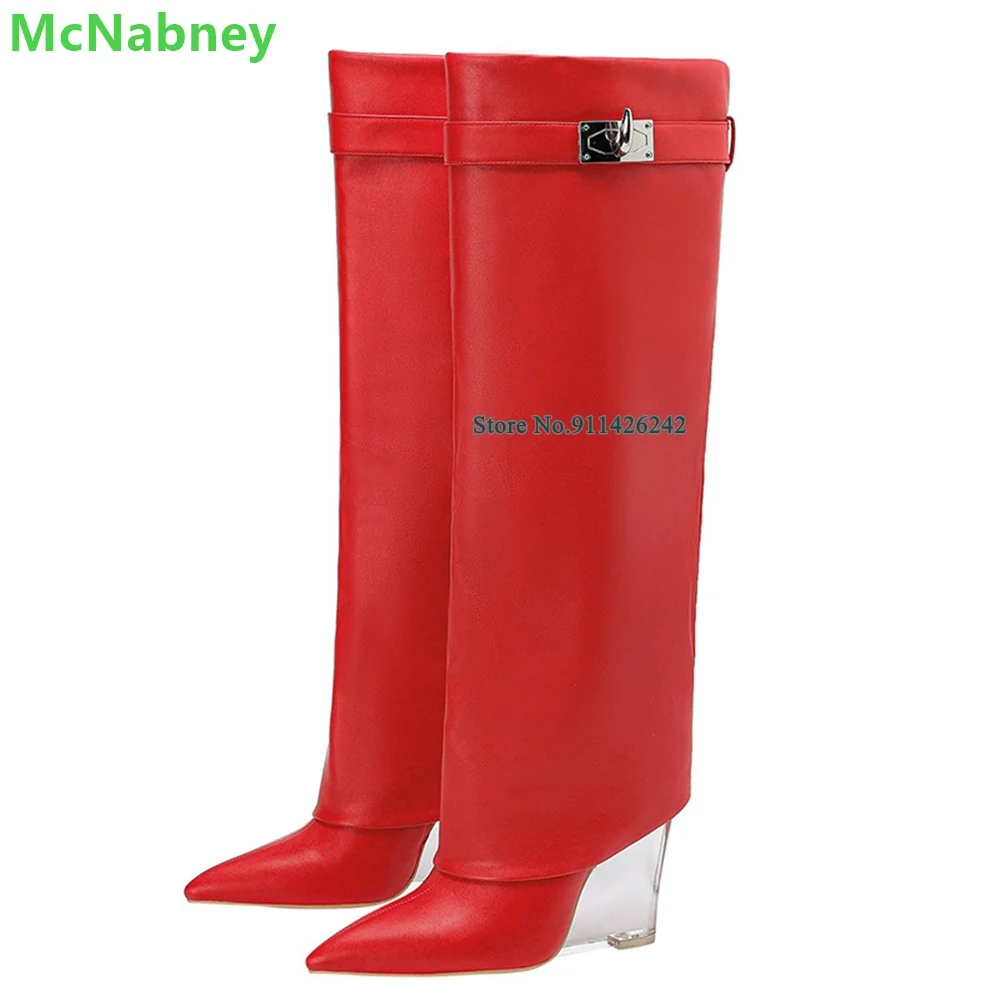 Solid Leather Fabric Crystal Wedges Boots For Women 2024 New Pointed Toe Slip-on Handmade Metal Design Fashion Runway Shoes
Solid Leather Fabric Crystal Wedges Boots For Women 2024 New Pointed Toe Slip-on Handmade Metal Design Fashion Runway Shoes