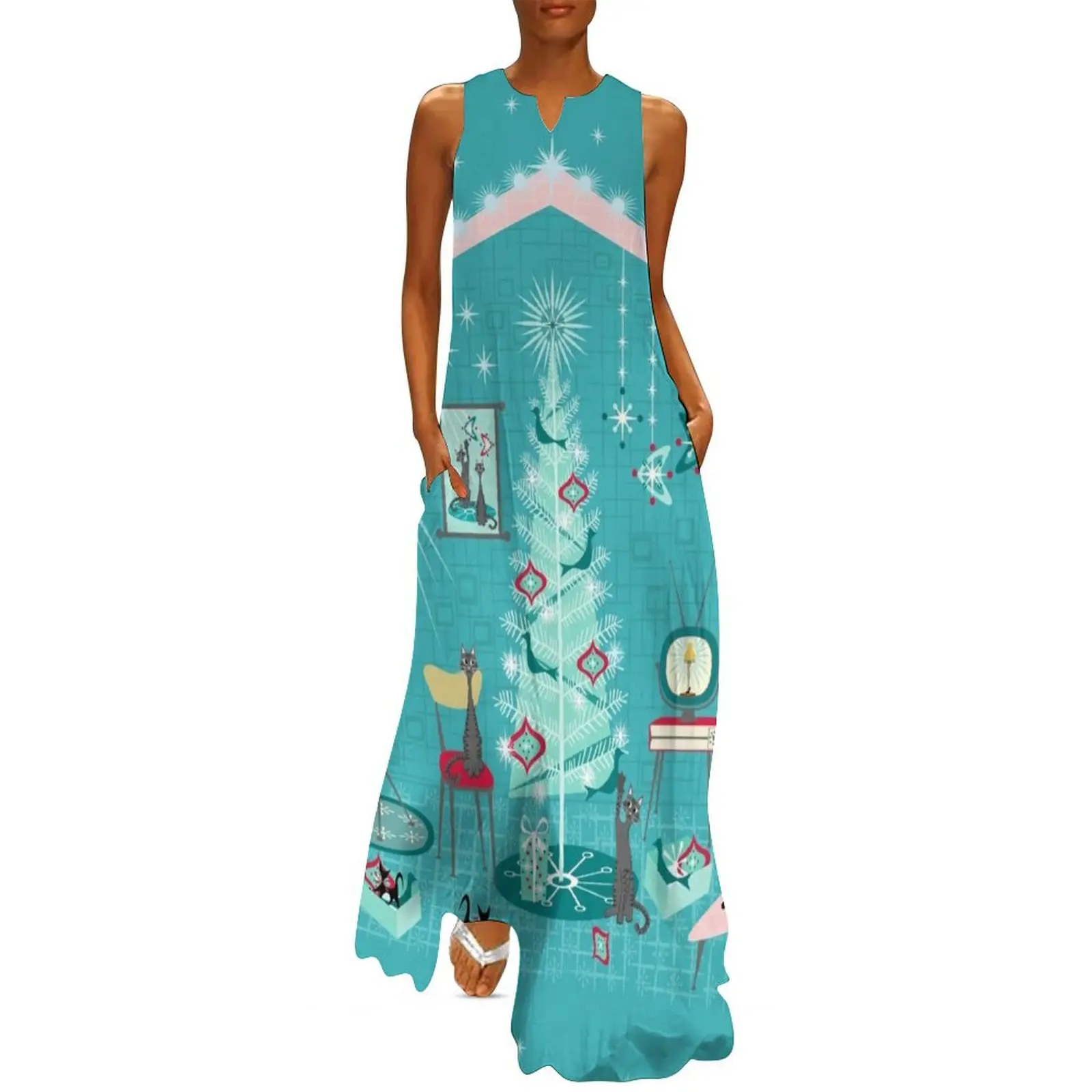 Retro Holiday Decorating studioxtine Long Dress clothes for woman Womens dresses dresses for prom
Retro Holiday Decorating studioxtine Long Dress clothes for woman Womens dresses dresses for prom