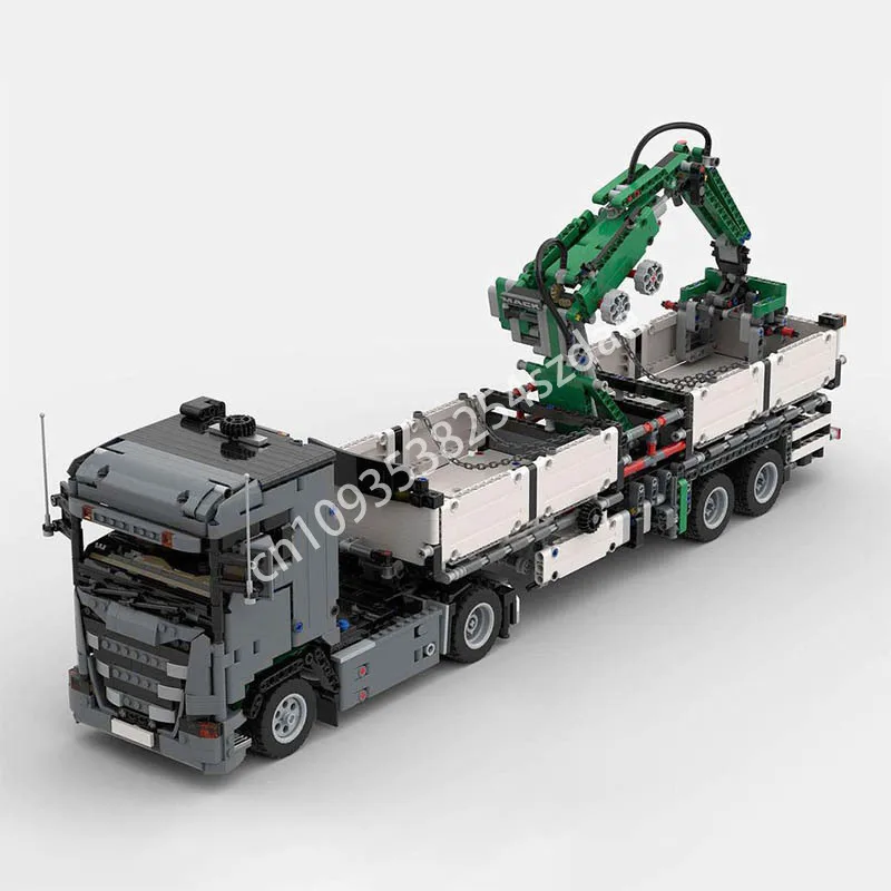 2368 шт. MOC 42078 альтернатива Scania G370 с захватным краном, прицепом, строительные блоки, техника, креативная сборка, кирпичные игрушки, подарки
2368 шт. MOC 42078 альтернатива Scania G370 с захватным краном, прицепом, строительные блоки, техника, креативная сборка, кирпичные игрушки, подарки