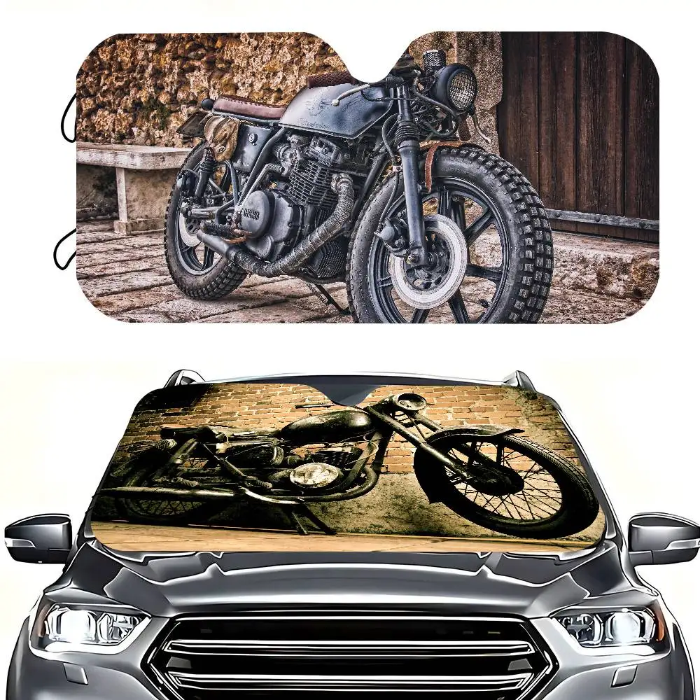 Motorcycle Windshield Sun Shade For Car SUV Truck Front Window Sun Shade Accessory Visor Protector Shield Cover
Motorcycle Windshield Sun Shade For Car SUV Truck Front Window Sun Shade Accessory Visor Protector Shield Cover