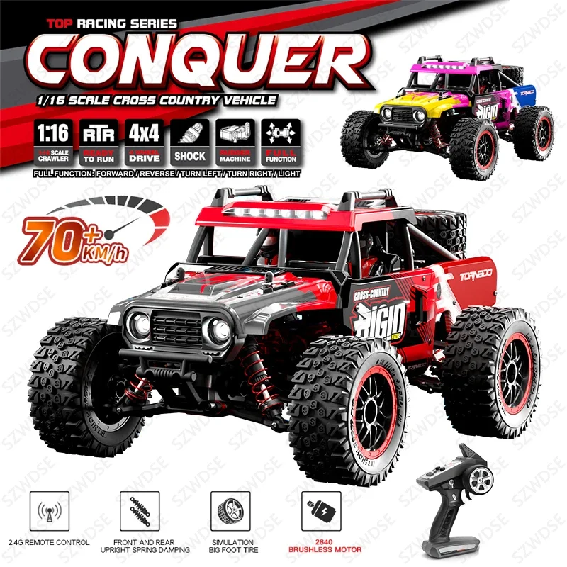 JJRC C8805 1:16 RC Car 4WD Thunder High Speed off-road vehicle Brushless four-wheel drive Thunder off-road vehicle RC Toy
JJRC C8805 1:16 RC Car 4WD Thunder High Speed off-road vehicle Brushless four-wheel drive Thunder off-road vehicle RC Toy