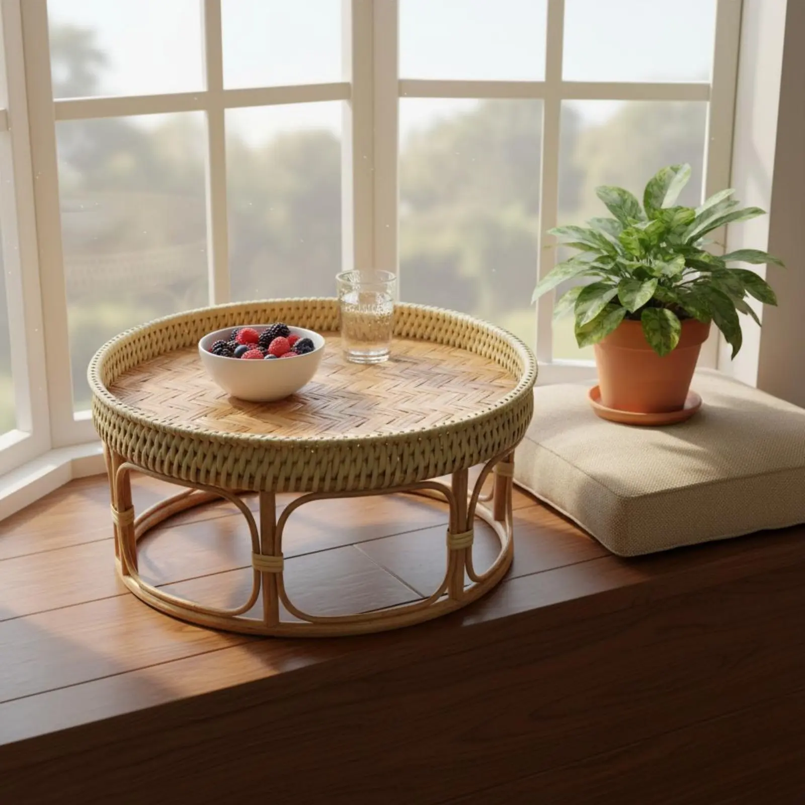 Rattan Tea Table Lightweight Picnic Tea Table Household Furniture Indoor Décor Natural Decor for Outdoor
Rattan Tea Table Lightweight Picnic Tea Table Household Furniture Indoor Décor Natural Decor for Outdoor