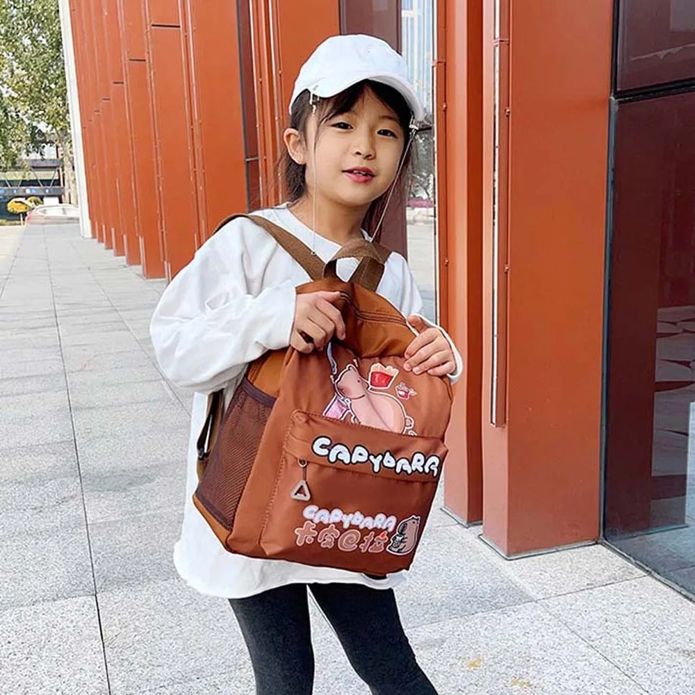 Thickened Capybara Backpack Nylon Lightweight Cartoon Animal Daypack Multi Functional Wide Straps Large Capacity School Bag
Thickened Capybara Backpack Nylon Lightweight Cartoon Animal Daypack Multi Functional Wide Straps Large Capacity School Bag