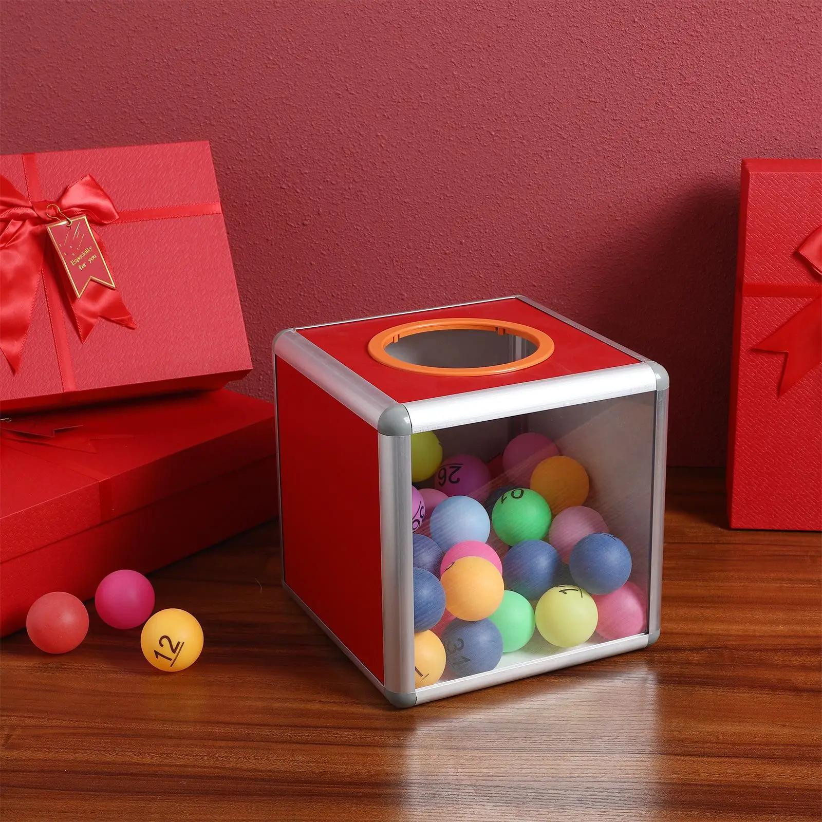 1pc Lottery Durable Box Raffle Box Storage Ticket Box Ballot Box For Annual Party Meeting Fundraising Card Creative Design
1pc Lottery Durable Box Raffle Box Storage Ticket Box Ballot Box For Annual Party Meeting Fundraising Card Creative Design