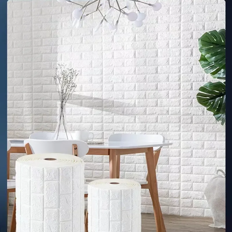 70cmx10m Self-Adhesive Wallpaper Continuous Waterproof Brick 3D Wall Stickers Living Children's Room Decoration
70cmx10m Self-Adhesive Wallpaper Continuous Waterproof Brick 3D Wall Stickers Living Children's Room Decoration
