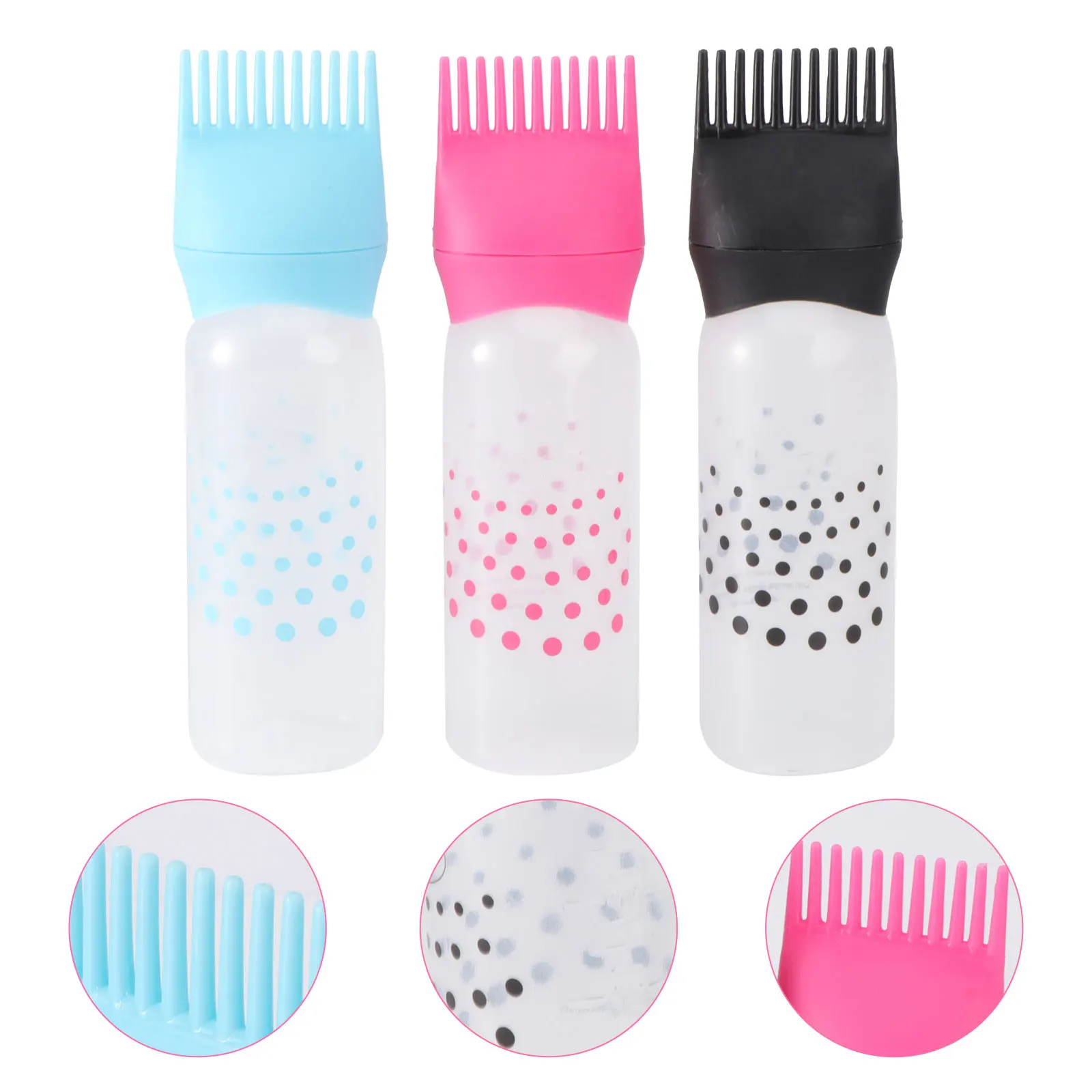 3 Pcs Hair Coloring Bottle Applicator Dry Cleaning Shampoo Dye Plastic Durable Lightweight Home Salon Use Comb Head
3 Pcs Hair Coloring Bottle Applicator Dry Cleaning Shampoo Dye Plastic Durable Lightweight Home Salon Use Comb Head