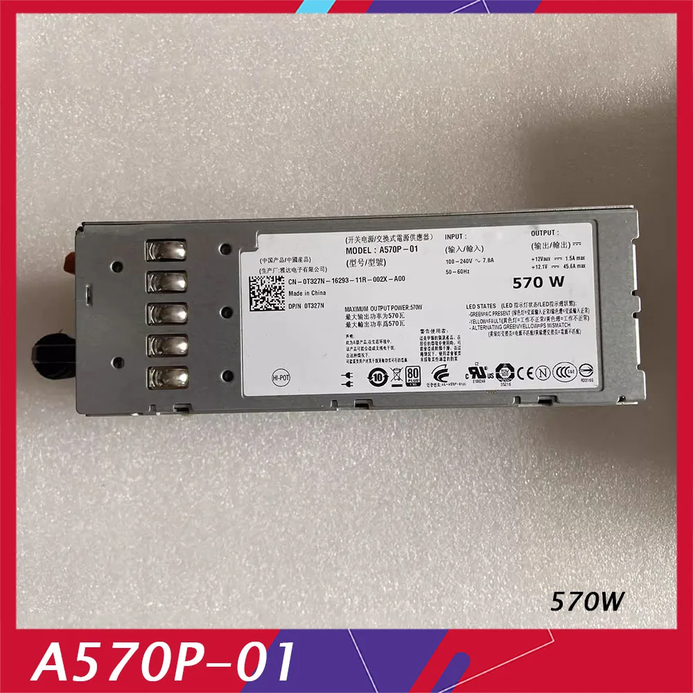 570W For DELL R710 T610 Server Power Supply VPR1M FU100 YFG1C 7NVX8 C57A-S0 A570P-01
570W For DELL R710 T610 Server Power Supply VPR1M FU100 YFG1C 7NVX8 C57A-S0 A570P-01