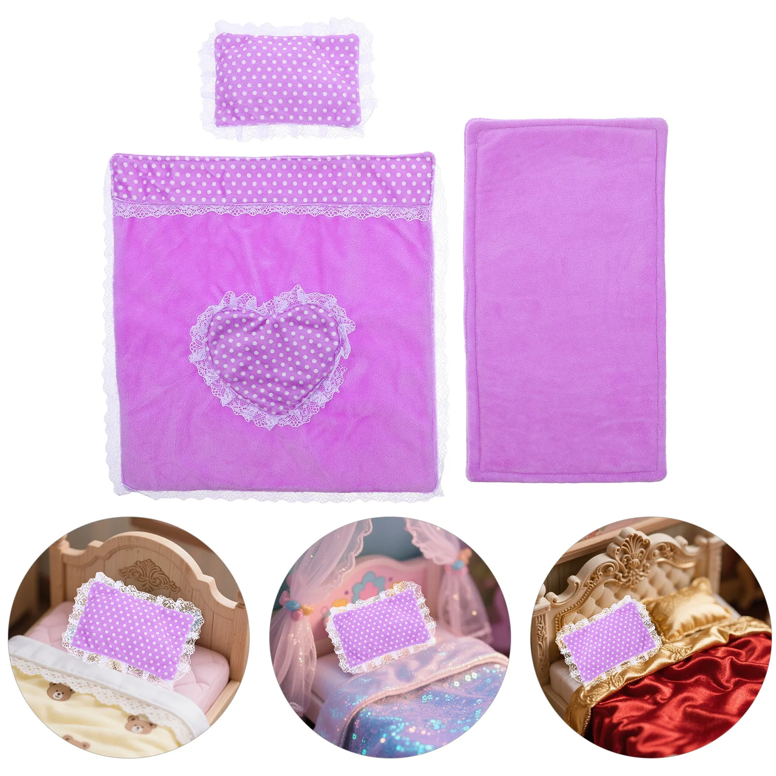 1Set Miniature Dollhouse Bedding Set Realistic Bedroom Decor Quilt Sheets Cozy Accessories Miniature Dollhouse Bed
1Set Miniature Dollhouse Bedding Set Realistic Bedroom Decor Quilt Sheets Cozy Accessories Miniature Dollhouse Bed