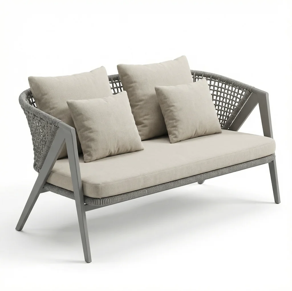 All-Weather PE Rattan Aluminum Frame Outdoor 2-Seater Sofa with High-Density Sponge Cushions for Garden Patio Balcony Courtyard
All-Weather PE Rattan Aluminum Frame Outdoor 2-Seater Sofa with High-Density Sponge Cushions for Garden Patio Balcony Courtyard