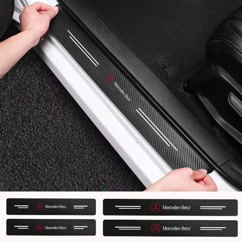 4PCS Carbon Fiber Car Sticker Auto Door Threshold Waterproof stickers For Mercedes Benz B/C/E/S Class A Class C200L GLC GLE CLA
4PCS Carbon Fiber Car Sticker Auto Door Threshold Waterproof stickers For Mercedes Benz B/C/E/S Class A Class C200L GLC GLE CLA