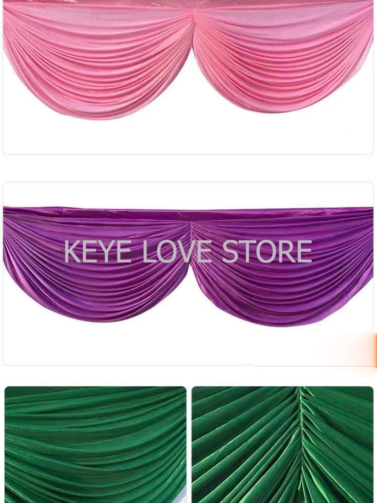 3M/10FT Long,Light Pink,Ice Silk Swag Drape,For Wedding Backdrop Curtain,Stage Background DIY Tabletop Valance Event Party Decor 
3M/10FT Long,Light Pink,Ice Silk Swag Drape,For Wedding Backdrop Curtain,Stage Background DIY Tabletop Valance Event Party Decor