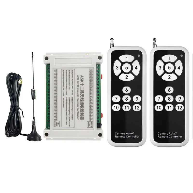 1000 м большой радиус действия переменного тока 110 В 220 В 380 В 12 каналов 12 каналов RF беспроводная система дистанционного управления 433 МГц, передатчик и приемник
1000 м большой радиус действия переменного тока 110 В 220 В 380 В 12 каналов 12 каналов RF беспроводная система дистанционного управления 433 МГц, передатчик и приемник