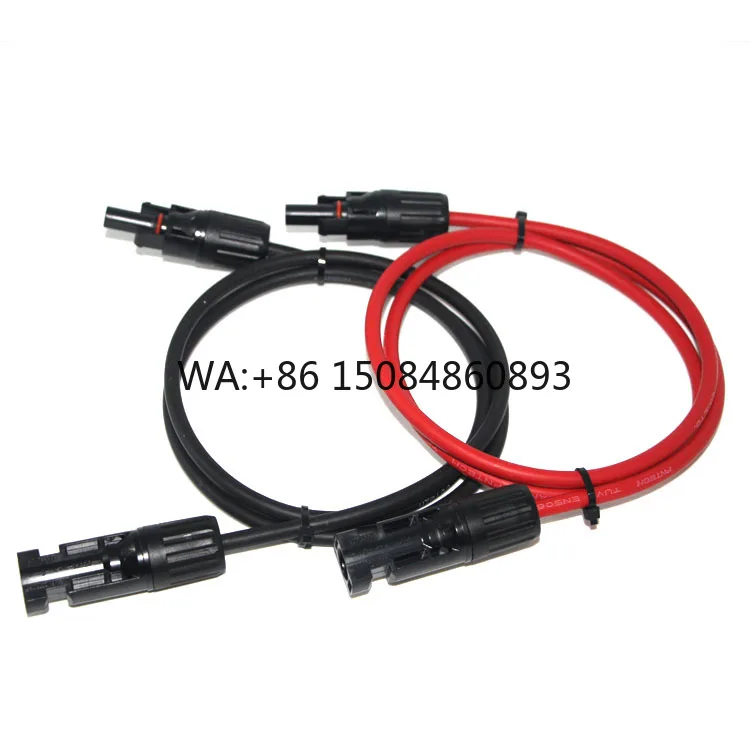 4mm2 6mm2 Black Red Solar Cable Solar Male to Female Connector Extension Cable for Portable Solar Generator Inverter
4mm2 6mm2 Black Red Solar Cable Solar Male to Female Connector Extension Cable for Portable Solar Generator Inverter