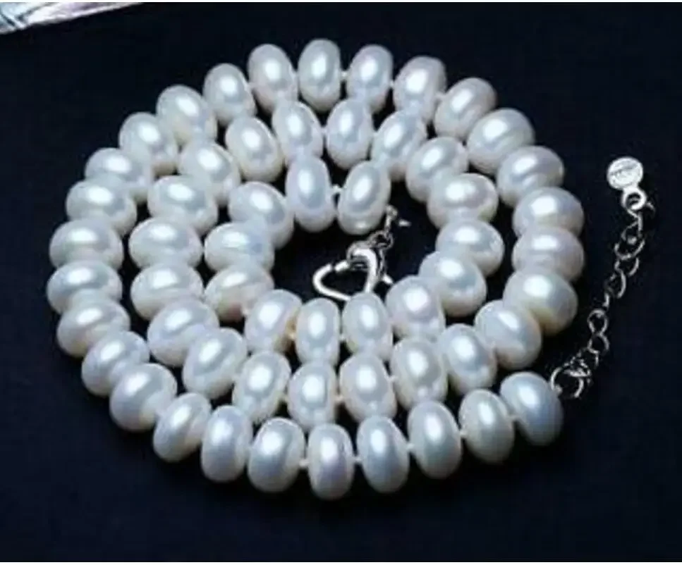 Fashion jewelry Beautiful 18 Inch Genuine 8-9mm south sea White Pearl Necklace Silver clasp
Fashion jewelry Beautiful 18 Inch Genuine 8-9mm south sea White Pearl Necklace Silver clasp