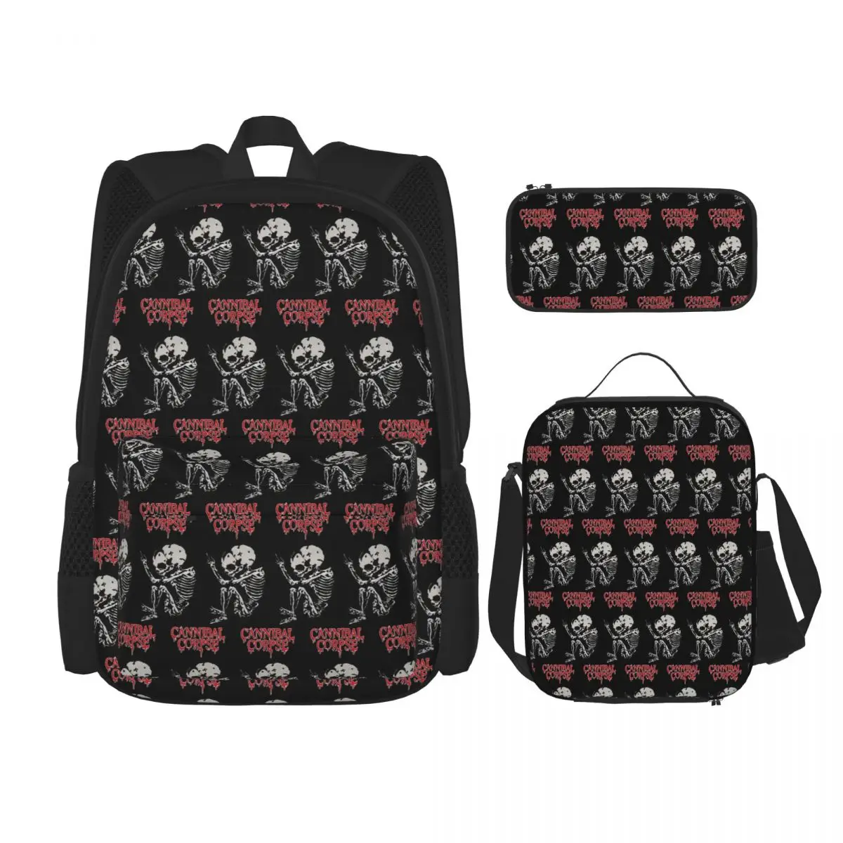 Рюкзаки Cannibal Corpse Heavy Metal Band Horror, школьные сумки для детей, детский рюкзак, сумка для обеда, сумка для ручек, набор из трех предметов
Рюкзаки Cannibal Corpse Heavy Metal Band Horror, школьные сумки для детей, детский рюкзак, сумка для обеда, сумка для ручек, набор из трех предметов