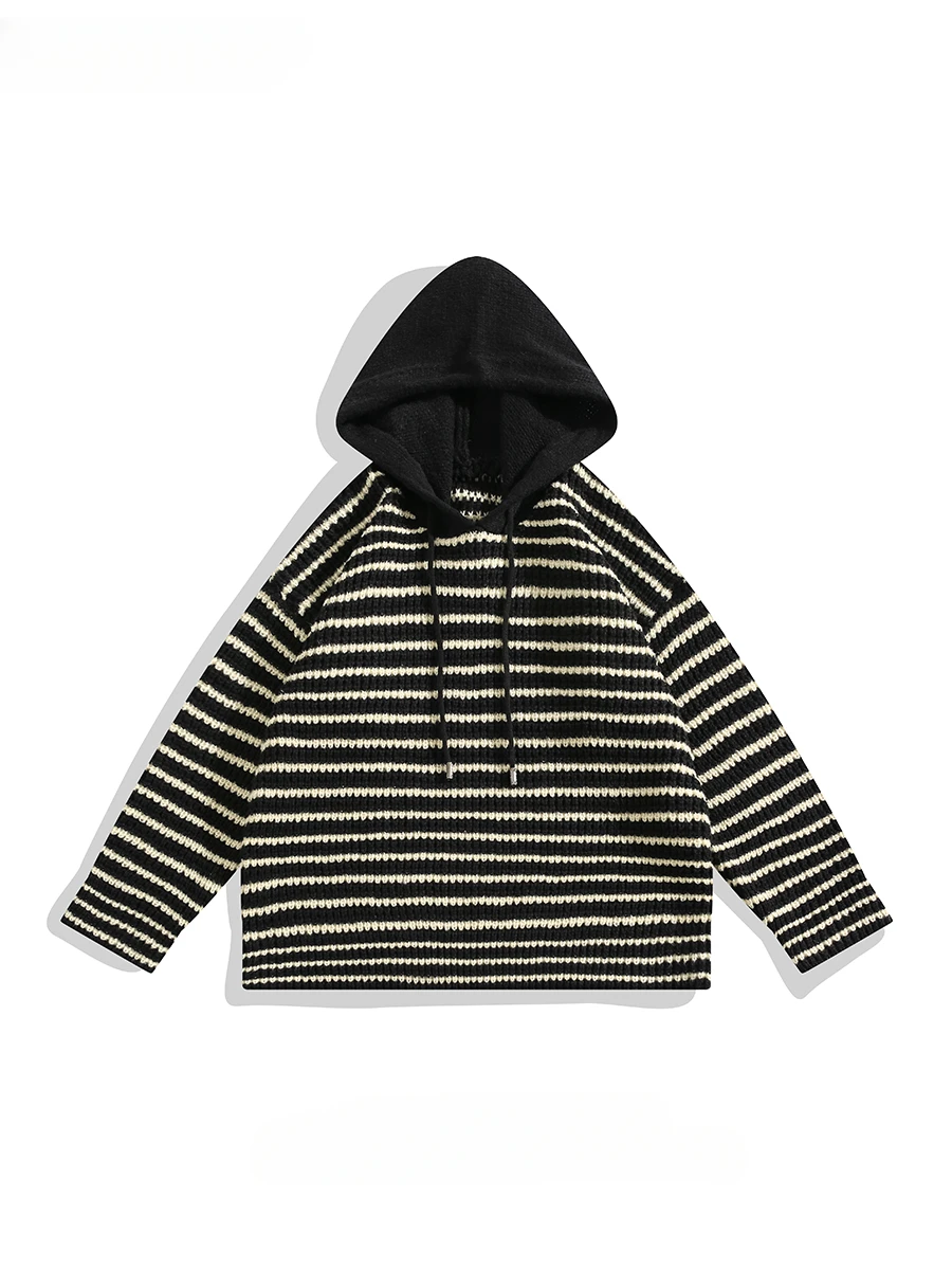 Trendy Street Striped Spliced Hooded Long-sleeved Sweaters Sweatshirt Men Autumn Winter Versatile Casual Loose Pullover Knitwear
Trendy Street Striped Spliced Hooded Long-sleeved Sweaters Sweatshirt Men Autumn Winter Versatile Casual Loose Pullover Knitwear