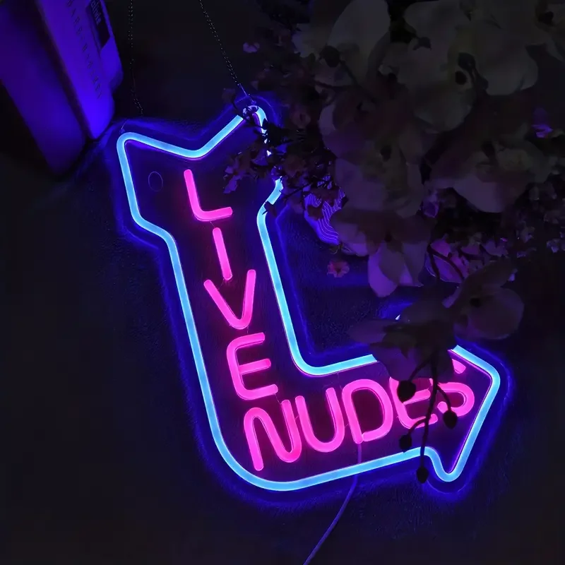 Live Nudes Neon Sign for Wall Décor, Adults Only LED Neon Light Sign for Bar Pub Store Man Cave Party Decor,5V USB Powered light
Live Nudes Neon Sign for Wall Décor, Adults Only LED Neon Light Sign for Bar Pub Store Man Cave Party Decor,5V USB Powered light