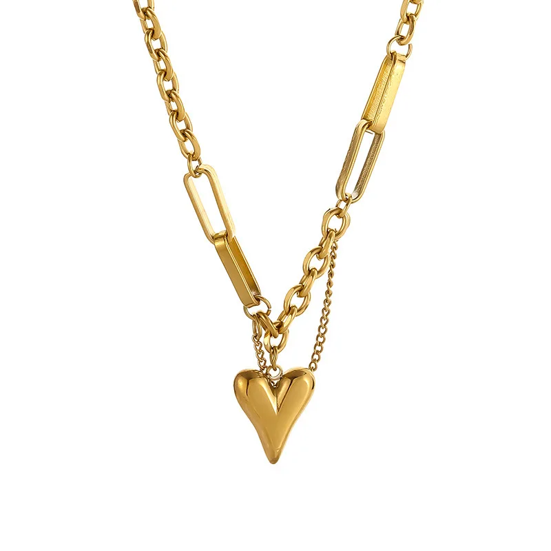 Cute Small Fashion Tiny Heart Pendant Female Gold Color Stainless Steel Link Chain Necklace for Woman Trendy Jewelry Gift 2026
Cute Small Fashion Tiny Heart Pendant Female Gold Color Stainless Steel Link Chain Necklace for Woman Trendy Jewelry Gift 2026