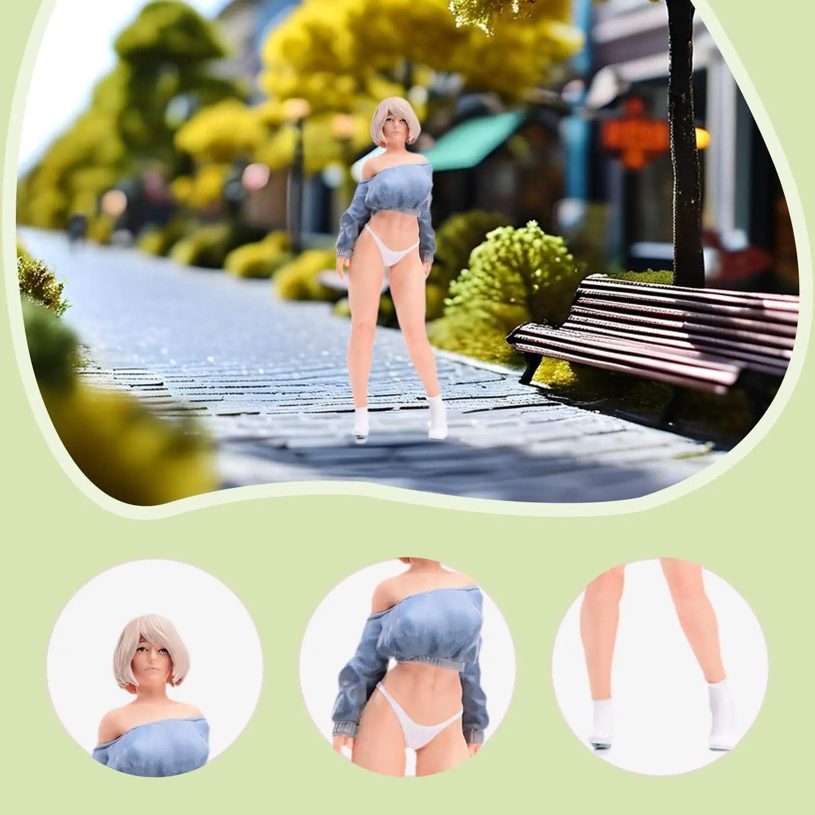 1/18 Girl Miniature Figure Miniature People Figurine Decoration DIY Projects Painted Small Layout Prop Collections Mini Model
1/18 Girl Miniature Figure Miniature People Figurine Decoration DIY Projects Painted Small Layout Prop Collections Mini Model