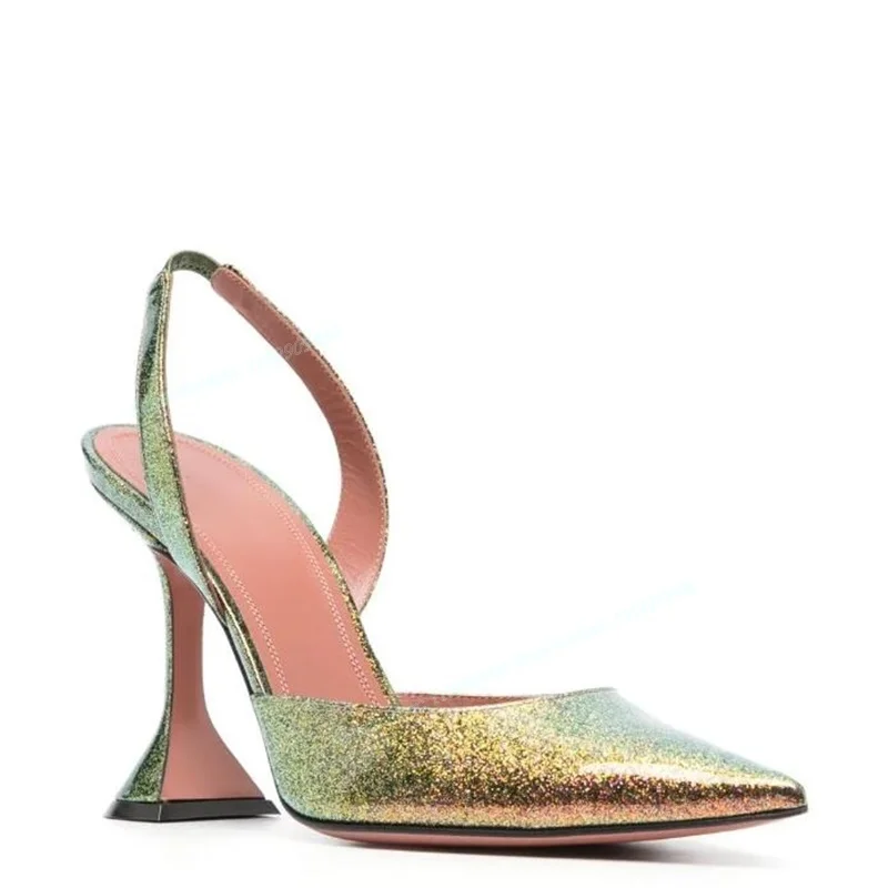 Glitter Back Strap Party Pumps Pointed Toe Shoes for Women Strange Style High Heels Sexy Lady Shoes 2023 Zapatos Para Mujere
Glitter Back Strap Party Pumps Pointed Toe Shoes for Women Strange Style High Heels Sexy Lady Shoes 2023 Zapatos Para Mujere