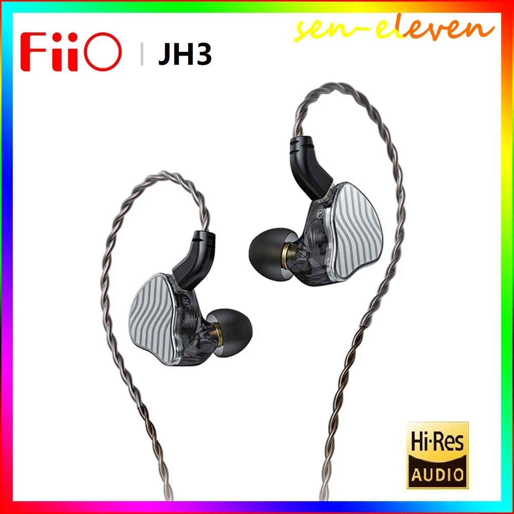 FiiO JadeAudio JH3 1DD+2BA Triple Hybrid Driver In-ear Earphone IEM HiFi Audio Music Earbuds with 0.78mm Detachable Cable
FiiO JadeAudio JH3 1DD+2BA Triple Hybrid Driver In-ear Earphone IEM HiFi Audio Music Earbuds with 0.78mm Detachable Cable