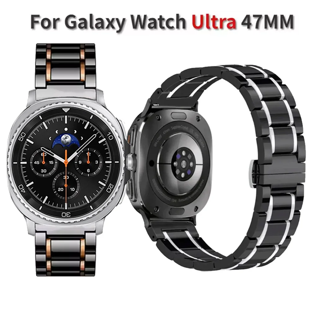Stainless Steel Metal Strap for Samsung Galaxy Watch 8-7 Ultra 47mm Ceramic Metal Wristband for Galaxy Watch 8 Classic 46mm Belt
Stainless Steel Metal Strap for Samsung Galaxy Watch 8-7 Ultra 47mm Ceramic Metal Wristband for Galaxy Watch 8 Classic 46mm Belt