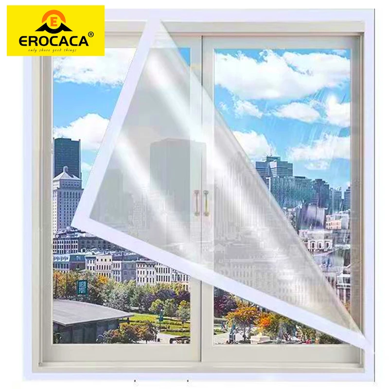 EROCACA Window Insulation Screen Adjustable Window Film Transparent Soft Glass Film For Window Warm in Winter and Cool in Summer
EROCACA Window Insulation Screen Adjustable Window Film Transparent Soft Glass Film For Window Warm in Winter and Cool in Summer
