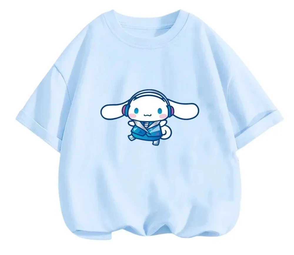2024 New MINISO Cinnamoroll T-shirt Children's Clothing Girls Summer Boys Short-sleeved Sanrio Cartoon T-shirt Baby Trucksuit
2024 New MINISO Cinnamoroll T-shirt Children's Clothing Girls Summer Boys Short-sleeved Sanrio Cartoon T-shirt Baby Trucksuit