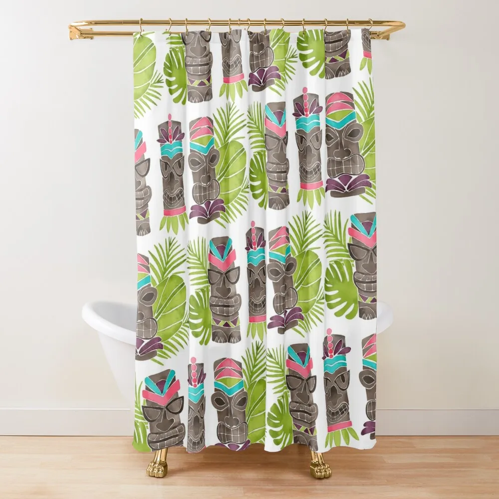 Tiki Party Watercolor - Pink, Purple and Turquoise Palette Shower Curtain For Bathrooms Bathroom Accessorys Curtain
Tiki Party Watercolor - Pink, Purple and Turquoise Palette Shower Curtain For Bathrooms Bathroom Accessorys Curtain
