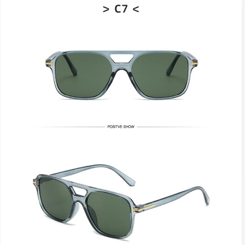Transparent gray dark green lenses, women's sunglasses, fashionable square luxury glasses, men's and women's multi-color casual
Transparent gray dark green lenses, women's sunglasses, fashionable square luxury glasses, men's and women's multi-color casual