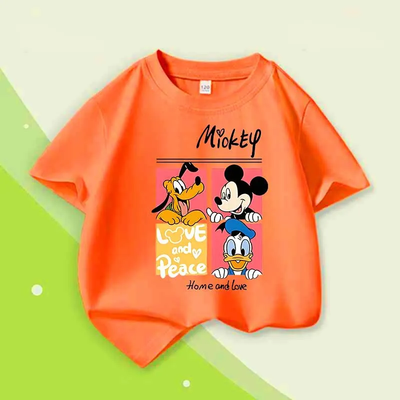 Summer Children's Loose Breathable Comfortable Short Sleeve Cotton T-shirt Lovely Mickey Mouse Printing Casual Kids Trend Tees
Summer Children's Loose Breathable Comfortable Short Sleeve Cotton T-shirt Lovely Mickey Mouse Printing Casual Kids Trend Tees