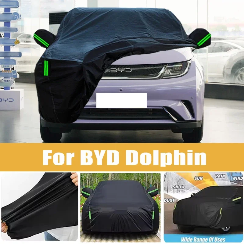 For BYD Dolphin Full Car Cover Four Seasons Universal Outdoor Sun Anti UV Rain Snow Dust Protection Oxford Cloth Car Accessories
For BYD Dolphin Full Car Cover Four Seasons Universal Outdoor Sun Anti UV Rain Snow Dust Protection Oxford Cloth Car Accessories