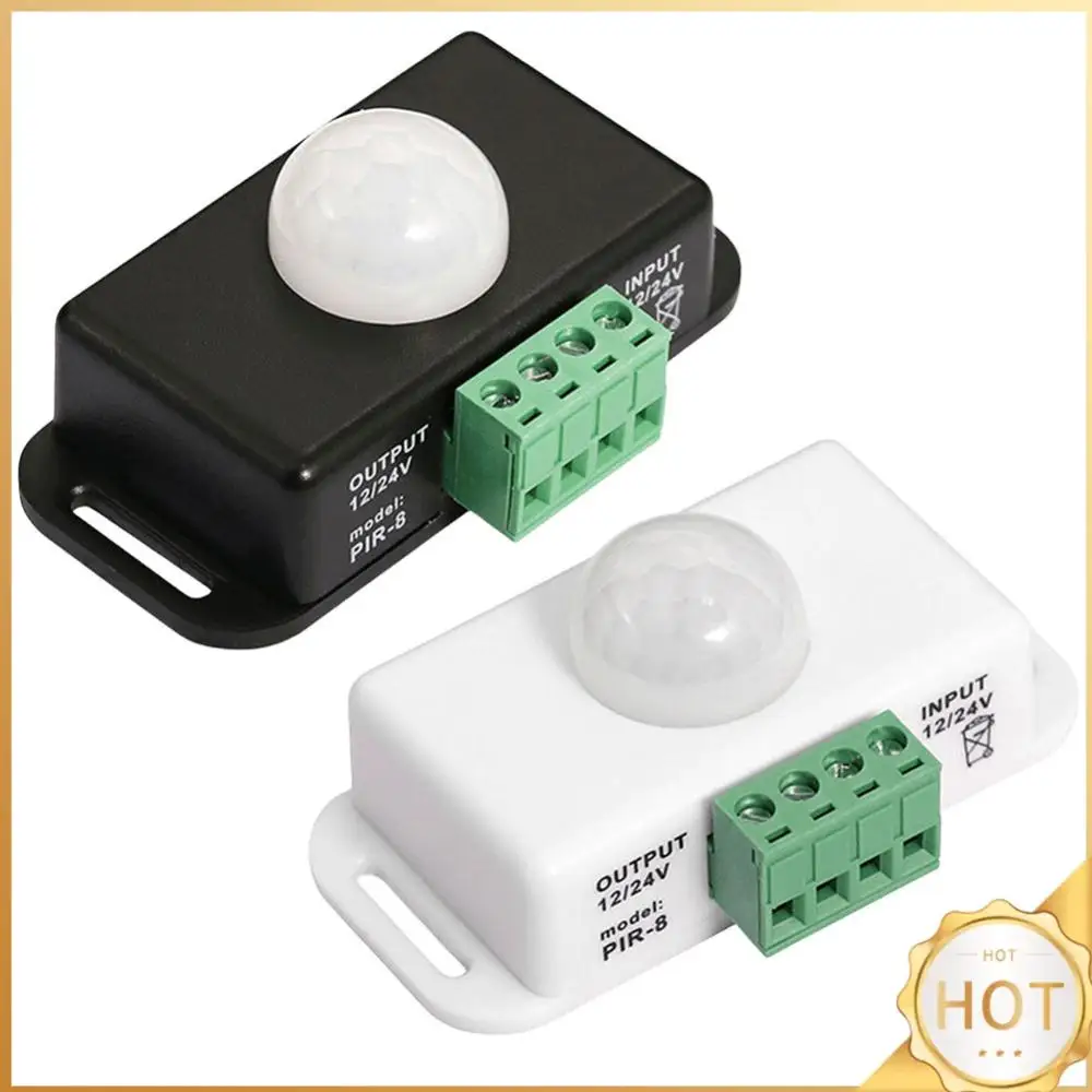 DC 12V 24V 6A Motion Sensor Light Switch Automatic Adjust Infrared PIR Motion Sensor Detector Switch for LED Strip Light Lamp
DC 12V 24V 6A Motion Sensor Light Switch Automatic Adjust Infrared PIR Motion Sensor Detector Switch for LED Strip Light Lamp