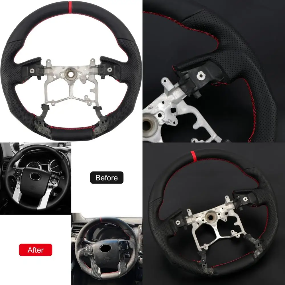 Для Toyota 4Runner 2010-2024/Tundra 2014-2021/Tacoma 2012-2023 черный руль из натуральной кожи 1 шт. автомобильные аксессуары (с логотипом)
Для Toyota 4Runner 2010-2024/Tundra 2014-2021/Tacoma 2012-2023 черный руль из натуральной кожи 1 шт. автомобильные аксессуары (с логотипом)