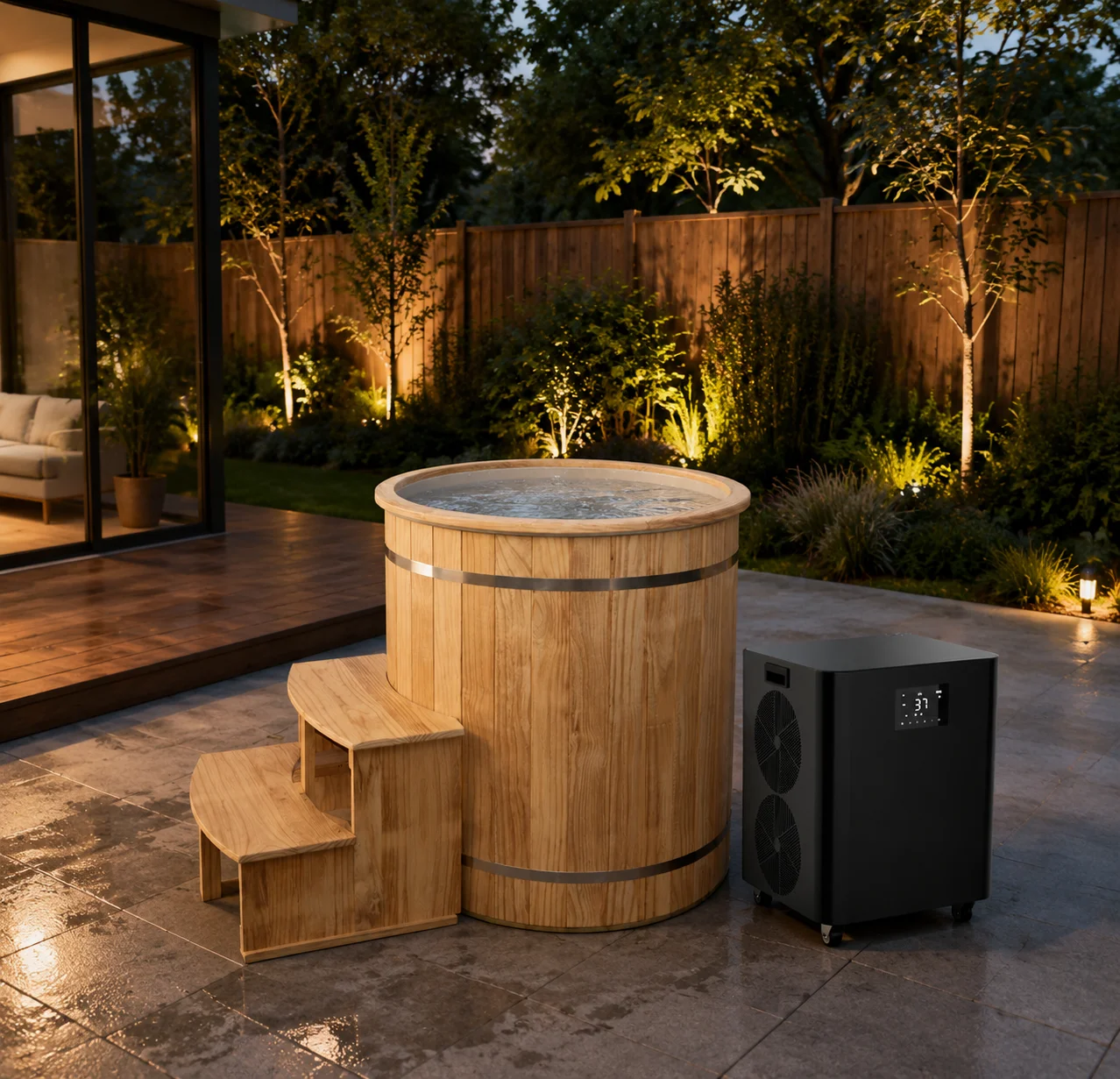 Chillmend 1HP Cold Plunge Chiller Equipment Cooler And Heater Chiller Wooden Ice Bath Tub With PP Liner For Athletes Recovery
Chillmend 1HP Cold Plunge Chiller Equipment Cooler And Heater Chiller Wooden Ice Bath Tub With PP Liner For Athletes Recovery