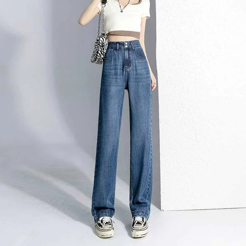 Sail Women's Wideleg Jeans Thin Summer Loose Fit High Waist Straight Leg PU Leather Cleanfit Vintage Sle Mid-aged pl...
Sail Women's Wideleg Jeans Thin Summer Loose Fit High Waist Straight Leg PU Leather Cleanfit Vintage Sle Mid-aged pl...