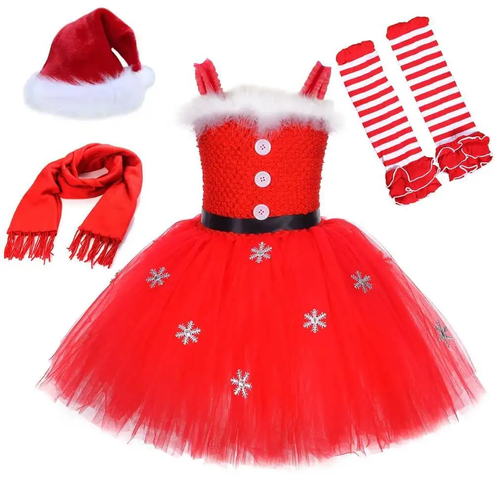 Christmas Santa Claus Costumes for Girls Xmas Holiday Princess Dresses for Kids New Year Tutu Outfit Children Miss Claus Clothes
Christmas Santa Claus Costumes for Girls Xmas Holiday Princess Dresses for Kids New Year Tutu Outfit Children Miss Claus Clothes