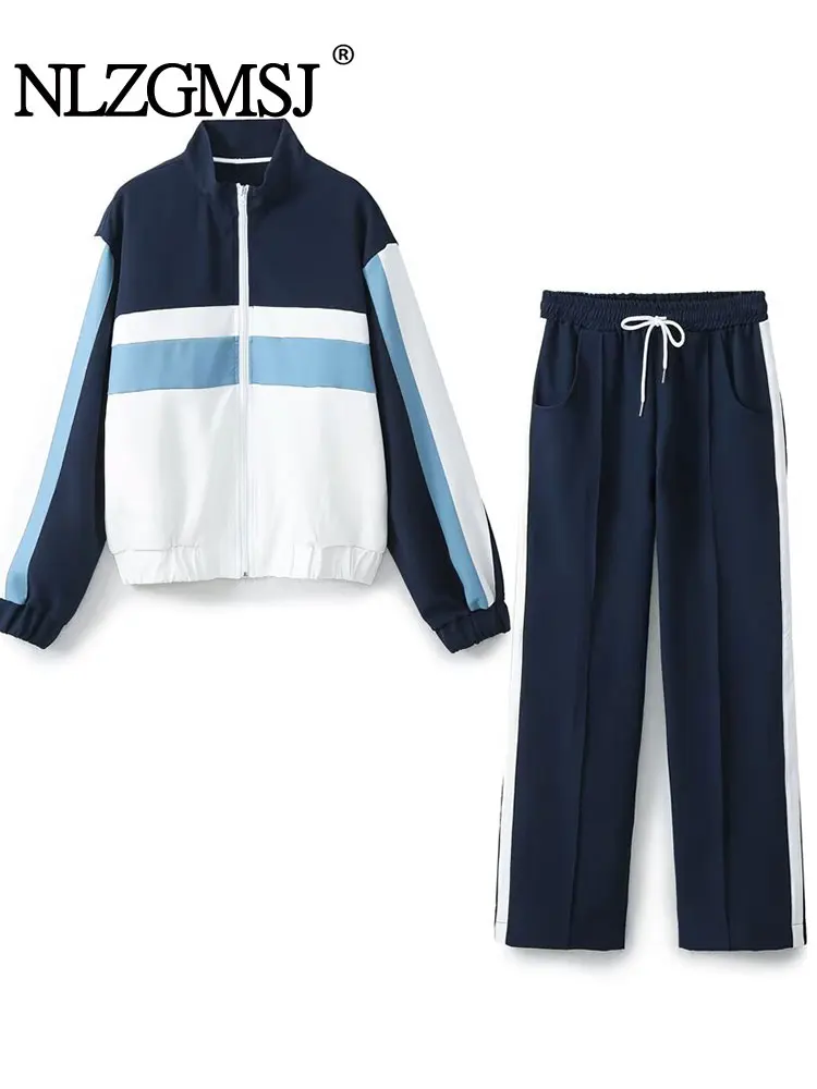 NLZGMSJ Casual Women 2 Pieces Set For Women Elastic Waist Pants Sets Striped Long Sleeve Jacket Top Sports Style Women Outfit
NLZGMSJ Casual Women 2 Pieces Set For Women Elastic Waist Pants Sets Striped Long Sleeve Jacket Top Sports Style Women Outfit