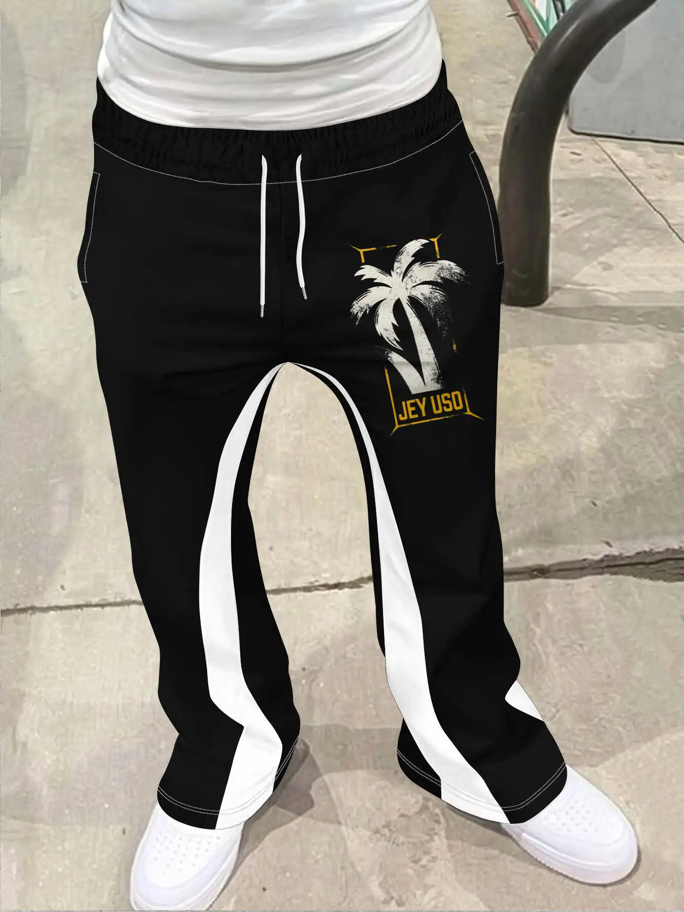 Мужские повседневные уличные стильные модные модные слегка расклешенные черно-белые спортивные штаны с цветными блоками, мужские брюки
Мужские повседневные уличные стильные модные модные слегка расклешенные черно-белые спортивные штаны с цветными блоками, мужские брюки